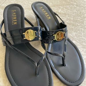 Ralph Lauren navy wedges